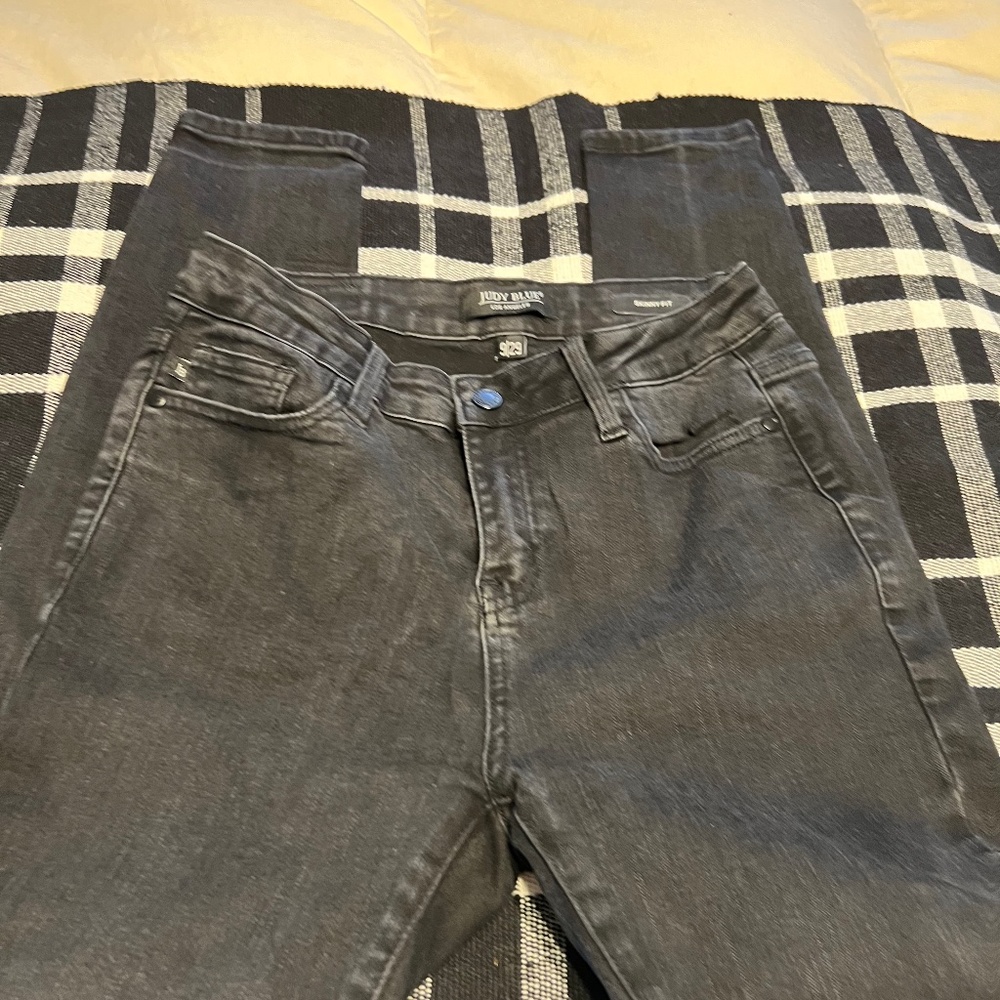 Judy Blue Skinny Fit Black Denim Size 9/29